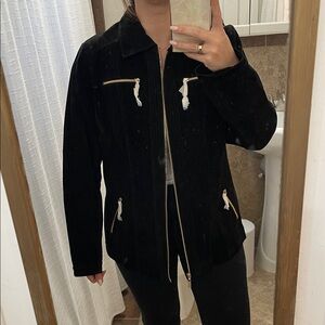 New with tags vintage Black suede Women's Jacket